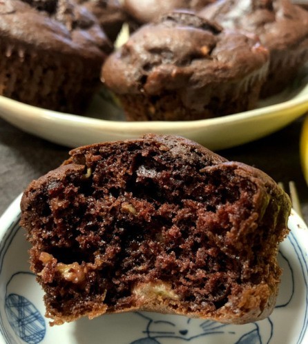 banana choco muffin