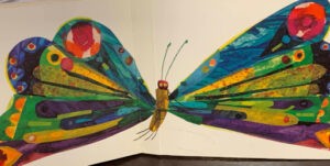 illustration of a butterfly from Eric Carle's book